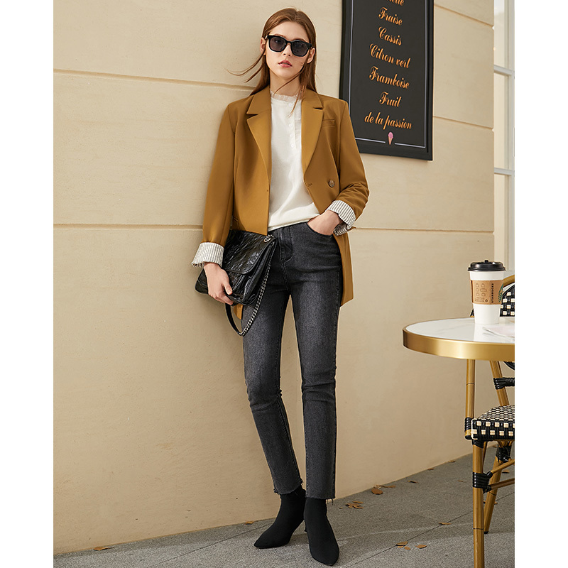 Amii Minimalism Winter Fashion 100%wool Sweaters For Women Causal Lace Patchwork Slim Fit Sweater Female Pullover Tops 12070631 201225