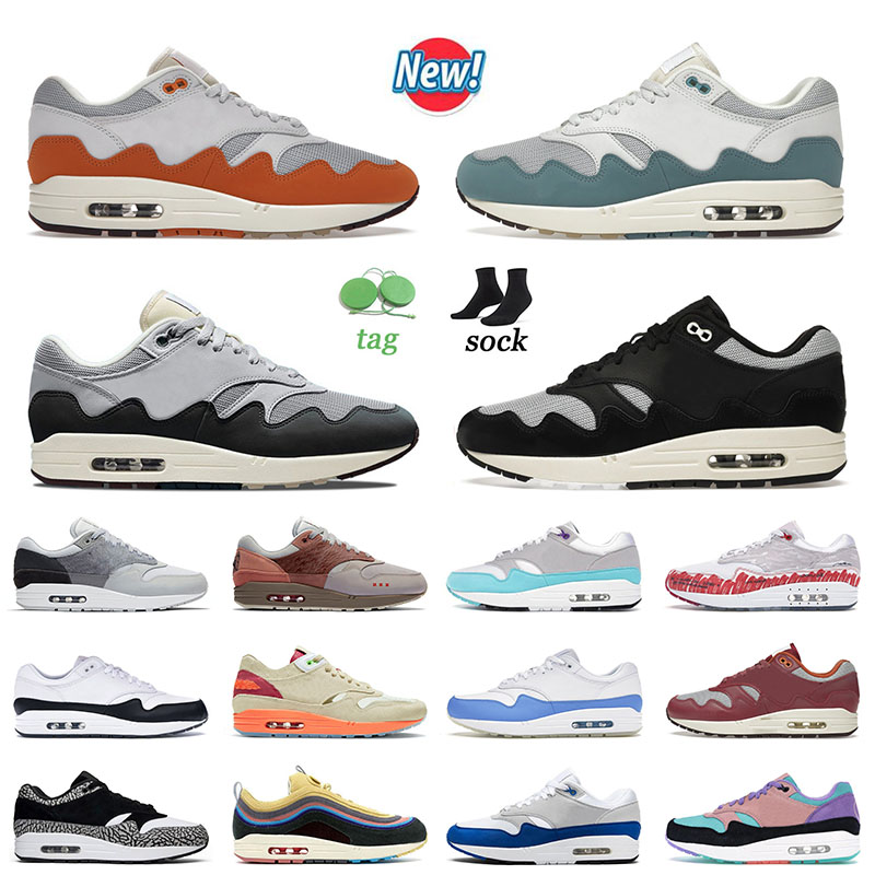 Sean Wotherspoon 1 87s Cushion Running Shoes Patta Waves Noise Aqua Monarch Maroon University Blue London Mens Women Sports Trainers Sneakers 36-45, D28 have a day 36-40
Sean Wotherspoon 1 87s Cushion Running Shoes Patta Waves Noise Aqua Monarch Maroon University Blue London Mens Women Sports Trainers Sneakers 36-45, D28 have a day 36-40