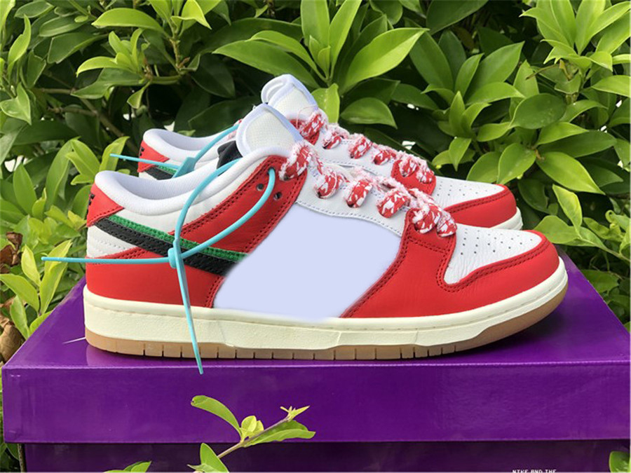 2022 Authentic Frame Skate x Habibi Low Shoes Men Women Chile Red White Lucky Green Black Outdoor Sneakers Sports With Original Box 
2022 Authentic Frame Skate x Habibi Low Shoes Men Women Chile Red White Lucky Green Black Outdoor Sneakers Sports With Original Box