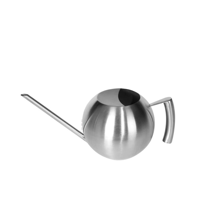 Stainless Steel Watering Kettle Spherical Watering Can Flower Gardening Tool Long Mouth Succulent Device 1000ML (Silver 
Stainless Steel Watering Kettle Spherical Watering Can Flower Gardening Tool Long Mouth Succulent Device 1000ML (Silver