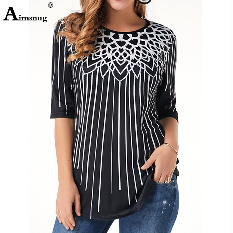 Plus size 4xl 5xl Elegant Women New Summer Fashion print Top Half Sleeve Elasticity Female T-Shirt Casual Loose Ladies Tee Shirt Y200412
Plus size 4xl 5xl Elegant Women New Summer Fashion print Top Half Sleeve Elasticity Female T-Shirt Casual Loose Ladies Tee Shirt Y200412
