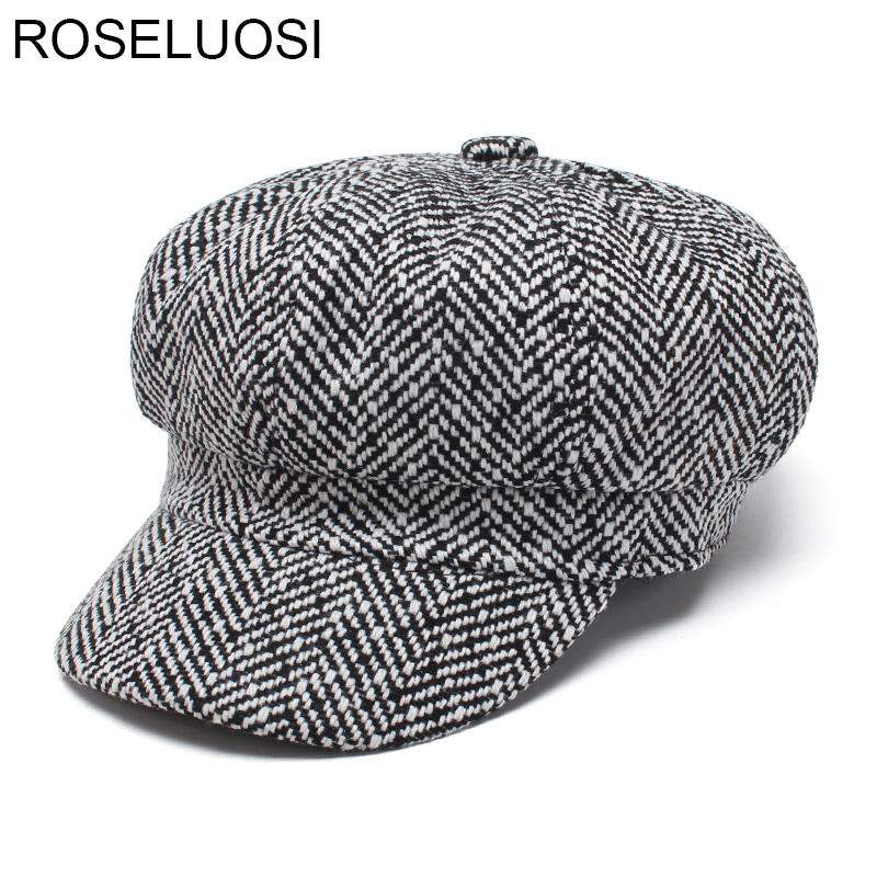 ROSELUOSI Women Casual Newsboy Caps 2020 Autumn Winter Black White Felt Hats Vintage Thick Octagonal Cap Boina Mujer
ROSELUOSI Women Casual Newsboy Caps 2020 Autumn Winter Black White Felt Hats Vintage Thick Octagonal Cap Boina Mujer