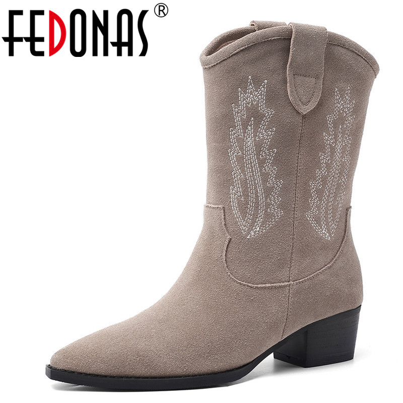 FEDONAS Pointed Toe Short Boots Women Autumn Winter Warm Basic Party Suede Leather Shoes Woman Elegant Embroider Plus Size Boots, Black
FEDONAS Pointed Toe Short Boots Women Autumn Winter Warm Basic Party Suede Leather Shoes Woman Elegant Embroider Plus Size Boots, Black