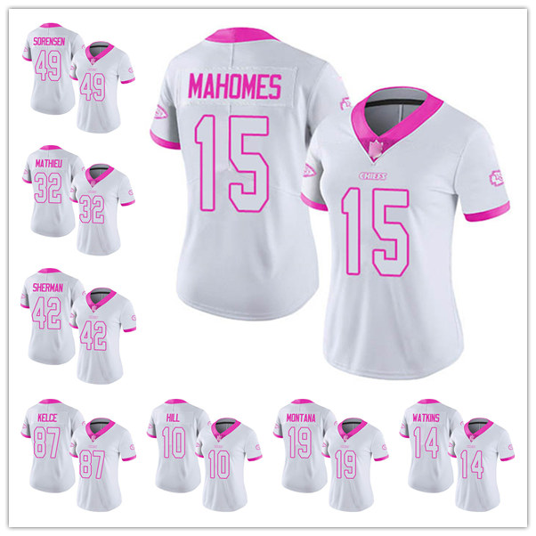 Kansas City Chiefs WOMEN 15 Patrick Mahomes II 10 Tyreek Hill Limited Jersey Football White Rush Fashion, Black;red
Kansas City Chiefs WOMEN 15 Patrick Mahomes II 10 Tyreek Hill Limited Jersey Football White Rush Fashion, Black;red