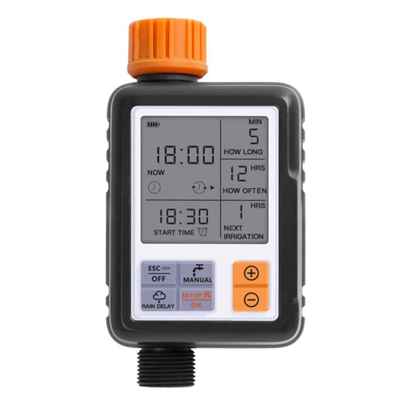 Automatic LCD Display Watering Timer Electronic Water Irrigation Tools Home Garden Water Timer For Garden Irrigation Controller, 3 inch
Automatic LCD Display Watering Timer Electronic Water Irrigation Tools Home Garden Water Timer For Garden Irrigation Controller, 3 inch