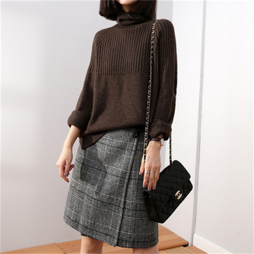 fall turtleneck pullover Cashmere sweater woman women pullover pink clothes winter crop top long sleeve mujer jumper 201224