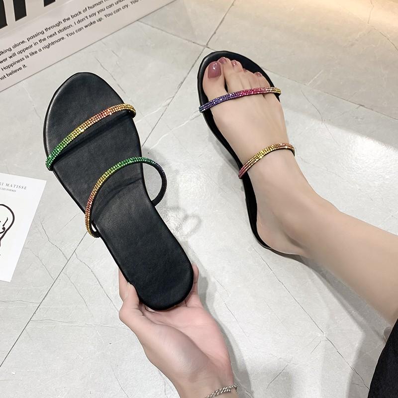 Crystal Women Shoes Summer Fashion Rhinestone Sandals Peep Toe Ladies Shoes Tenis Feminino Women's Slippers Summer 2021 Footwear, Color
Crystal Women Shoes Summer Fashion Rhinestone Sandals Peep Toe Ladies Shoes Tenis Feminino Women's Slippers Summer 2021 Footwear, Color