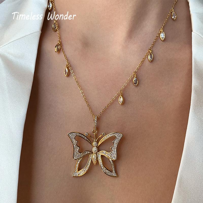 Timeless Wonder Glam Zirconia Butterfly Chains Necklace Women Jewelry Punk Ins Boho Top Designer Party Bontique Rare Lovely 5431
Timeless Wonder Glam Zirconia Butterfly Chains Necklace Women Jewelry Punk Ins Boho Top Designer Party Bontique Rare Lovely 5431