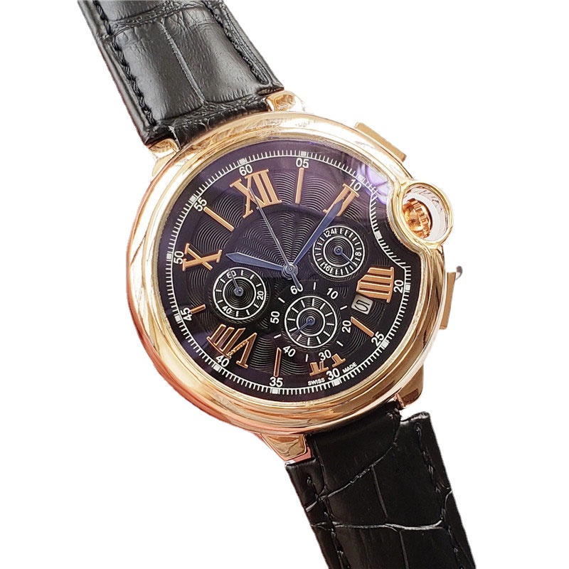 Fashion Men Watches Leather Strap Quartz Movement Watch All Dial Work Chronograph Wristwatch Roman Scale Analog Casual Wristwatches Lifestyle Waterproof, Silver black
Fashion Men Watches Leather Strap Quartz Movement Watch All Dial Work Chronograph Wristwatch Roman Scale Analog Casual Wristwatches Lifestyle Waterproof, Silver black