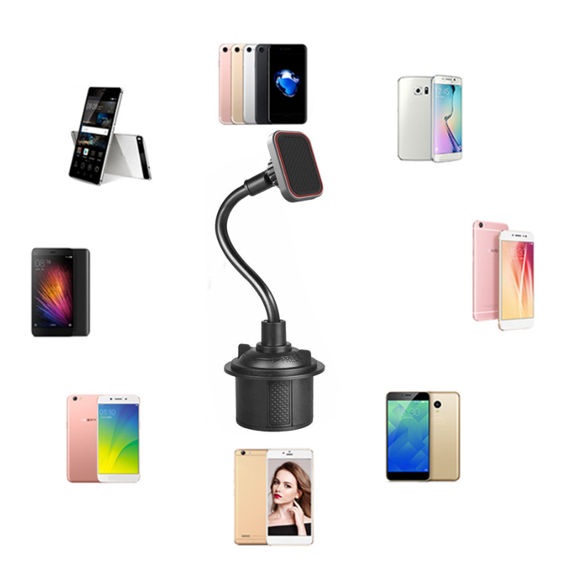 Magnetic Suction Car Cup Holder Phone Mount Adjustable Gooseneck Cell Phone Holder Stands Supports Smartphones Voiture