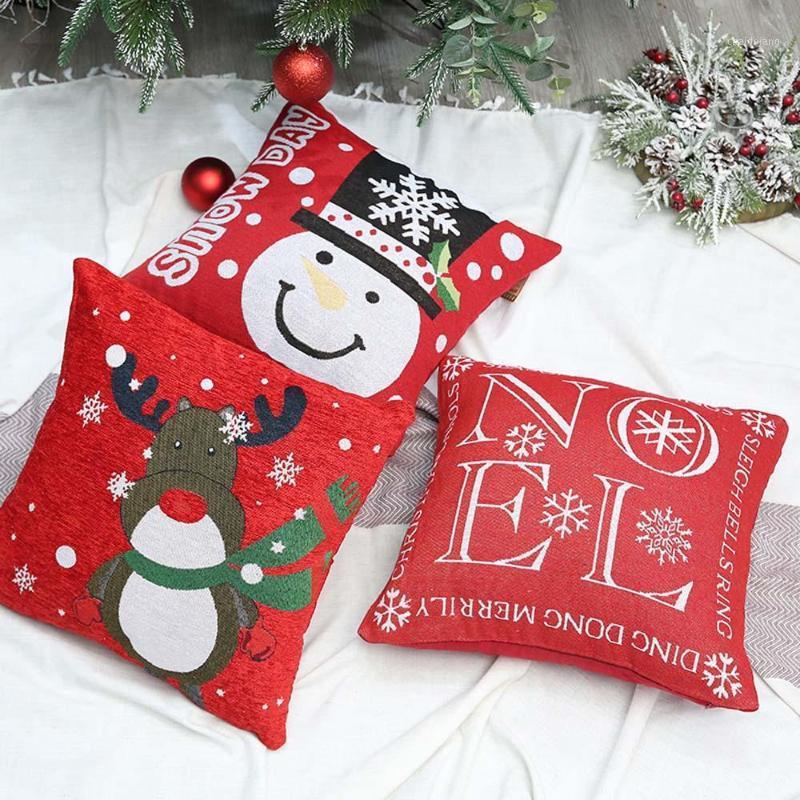 Christmas Cushion Cover 45*45 Red Merry Christmas Printed Jacquard cloth Decorative Pillows Sofa Home Decoration Pillowcase Pillow Case1
Christmas Cushion Cover 45*45 Red Merry Christmas Printed Jacquard cloth Decorative Pillows Sofa Home Decoration Pillowcase Pillow Case1