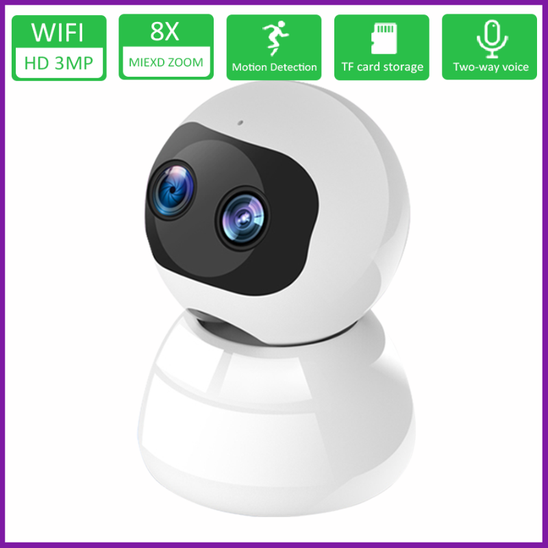 2MP HD 1080P Single Lens PTZ Wifi Camera indoor Auto Tracking Cloud CCTV Home Security IP Camera 3MP Audio Speed Dome
2MP HD 1080P Single Lens PTZ Wifi Camera indoor Auto Tracking Cloud CCTV Home Security IP Camera 3MP Audio Speed Dome