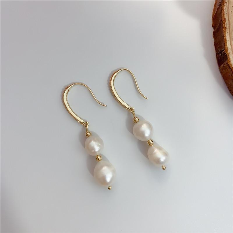 Stud Baroque French Retro Light Luxury Freshwater Pearl Earrings 2021 Style High-end Ear Hook
Stud Baroque French Retro Light Luxury Freshwater Pearl Earrings 2021 Style High-end Ear Hook