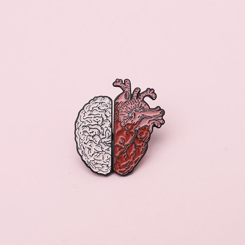 Pins, Brooches Realistic Brain Heart Couple Pins Punk Badges Denim Enamel Lapel Gifts For Men Women Jewelry Wholesale
Pins, Brooches Realistic Brain Heart Couple Pins Punk Badges Denim Enamel Lapel Gifts For Men Women Jewelry Wholesale