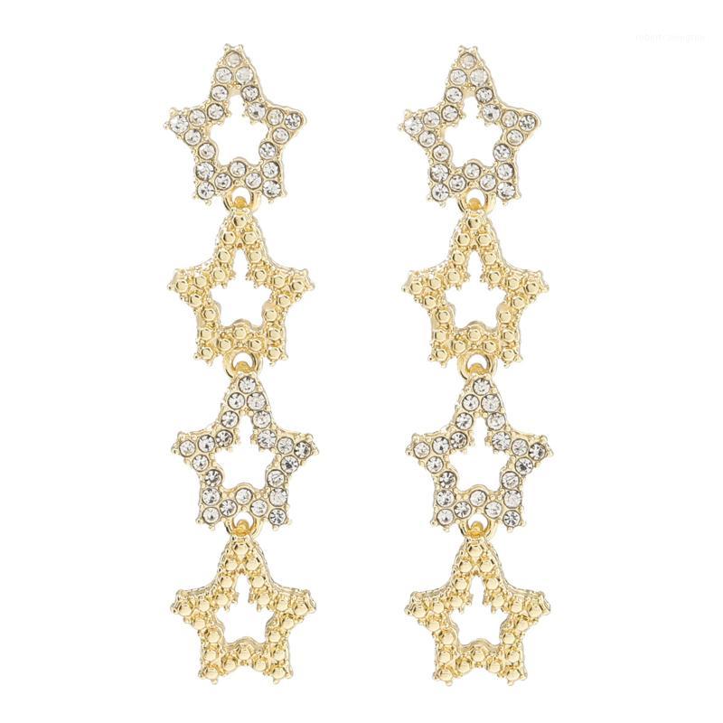 Dangle & Chandelier Women Gold Long Star Earrings Fashion Diamond Alloy Simple Style Lady Party Bohemian1
Dangle & Chandelier Women Gold Long Star Earrings Fashion Diamond Alloy Simple Style Lady Party Bohemian1