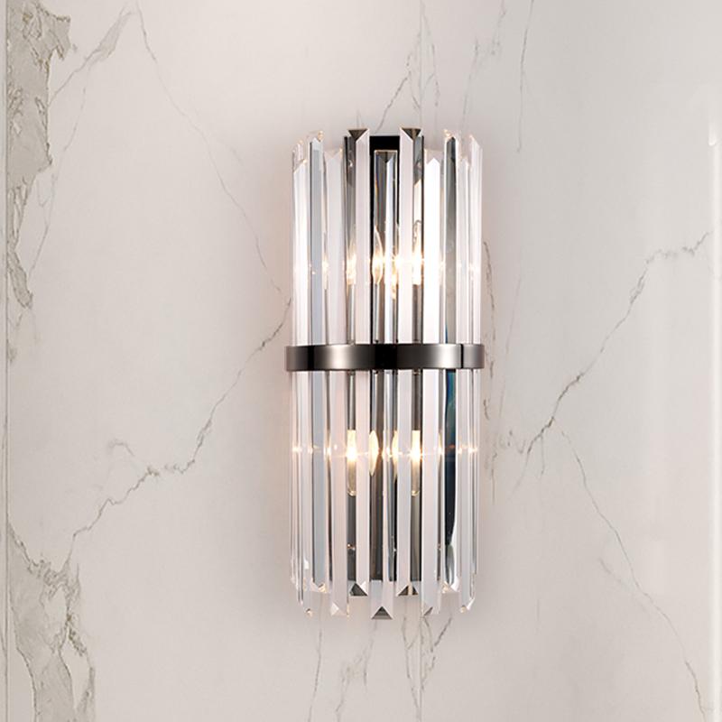 Bedside Romantic Pearl black crystal Wall Lamp long vertical crystal Bar Lighting for Hotel Living Room study Led wall sconce
Bedside Romantic Pearl black crystal Wall Lamp long vertical crystal Bar Lighting for Hotel Living Room study Led wall sconce