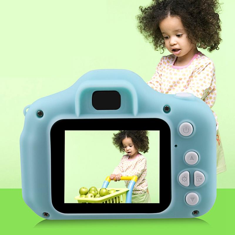 X2 Kids Camera Mini DSLR Camera Cartoon Toy Digital 1.3 Mespaceixel 1080P HD, Blue