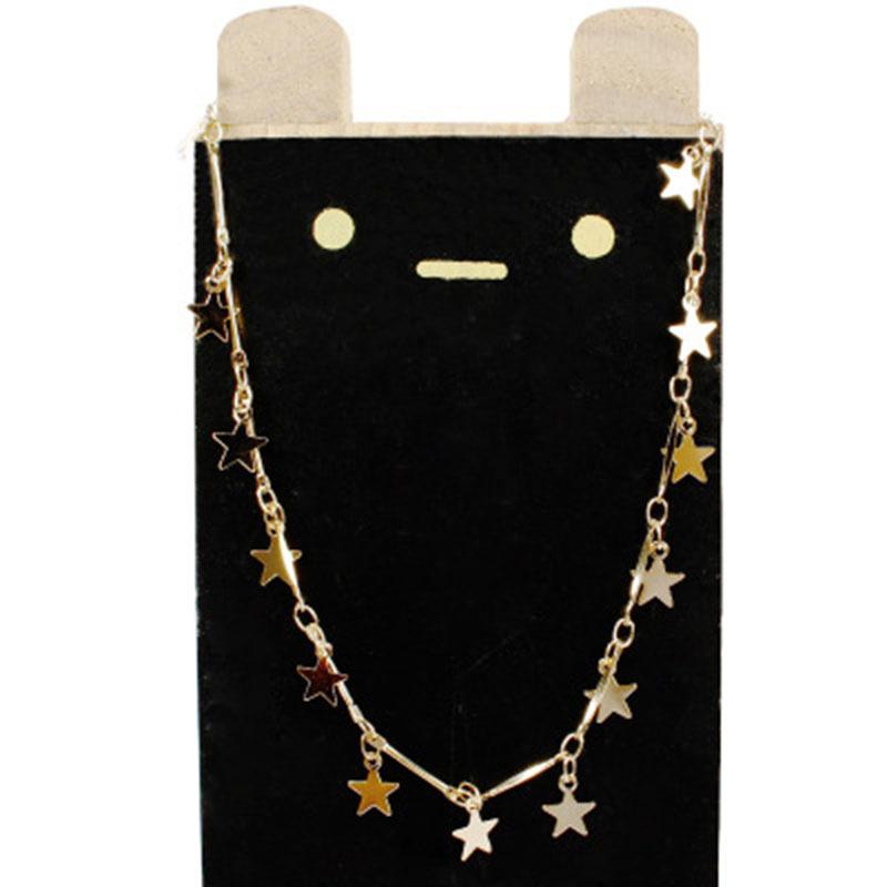Bohemian star fringe necklace star necklace gold simple style shiny sequins feminine charm jewelry
Bohemian star fringe necklace star necklace gold simple style shiny sequins feminine charm jewelry