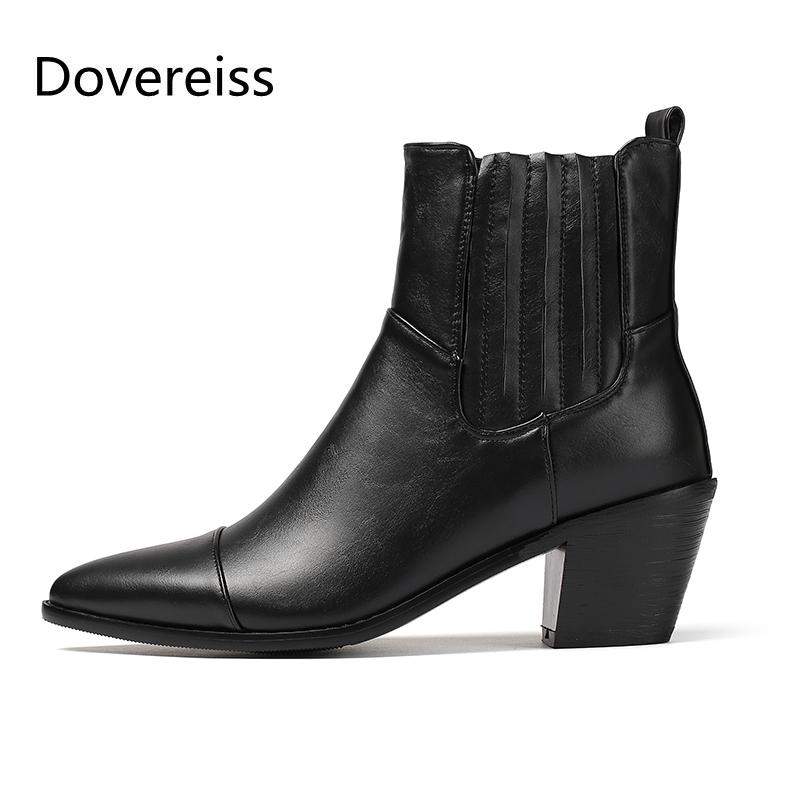 Dovereiss Fashion Women's Shoes Winter Pure color new brown Burgundy Chunky heels Slip on Pointed toe Short boots big size 46, Black
Dovereiss Fashion Women's Shoes Winter Pure color new brown Burgundy Chunky heels Slip on Pointed toe Short boots big size 46, Black