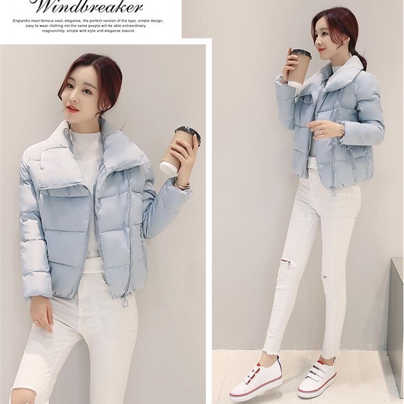 Winter jacket women High Quality short Cotton Padded Coat Fashion slim Winter Coats womens Thick warm casual Cotton parka 201026