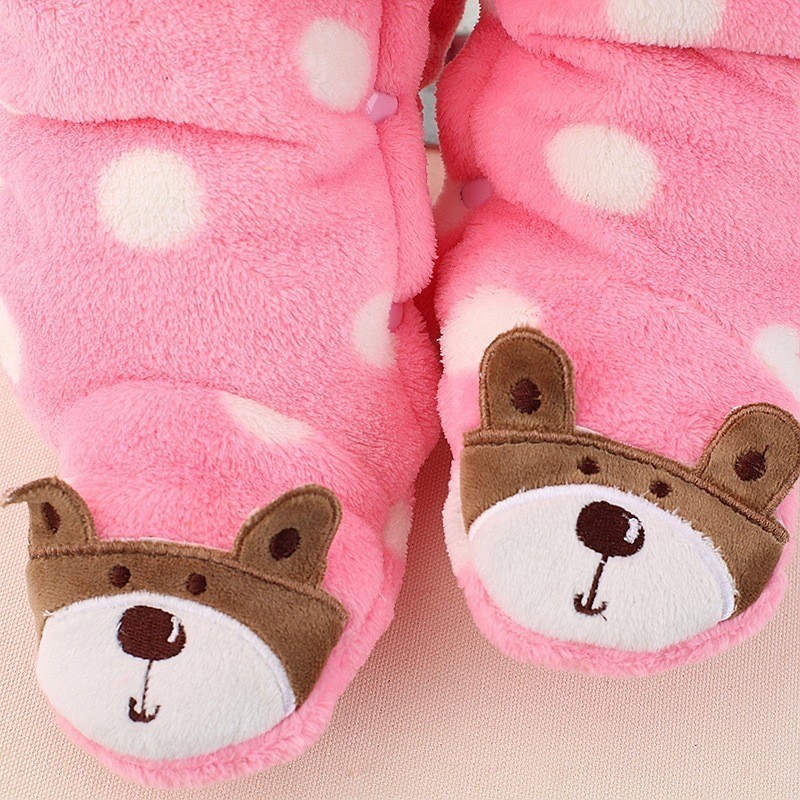 BibiCola Autumn Infant Clothing Newborn Baby Girls Warm Thick Rompers Baby Girl Jumpsuits Kids Sport Suit Baby Pajamas 201028