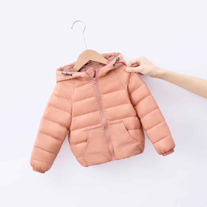winter new products children's lightweight down jacket boys and girls candy color lightweight children's down jacket 2-8 ye 201126