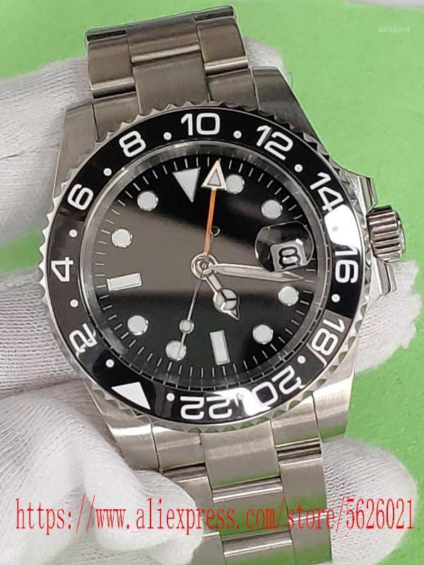 Wristwatches Sterile Dial Gmt Watches Mens' 2813 Movement Sapphire Glass Ceramic Bezel Luminous Automatic Mechanical Watch Men 881
Wristwatches Sterile Dial Gmt Watches Mens' 2813 Movement Sapphire Glass Ceramic Bezel Luminous Automatic Mechanical Watch Men 881