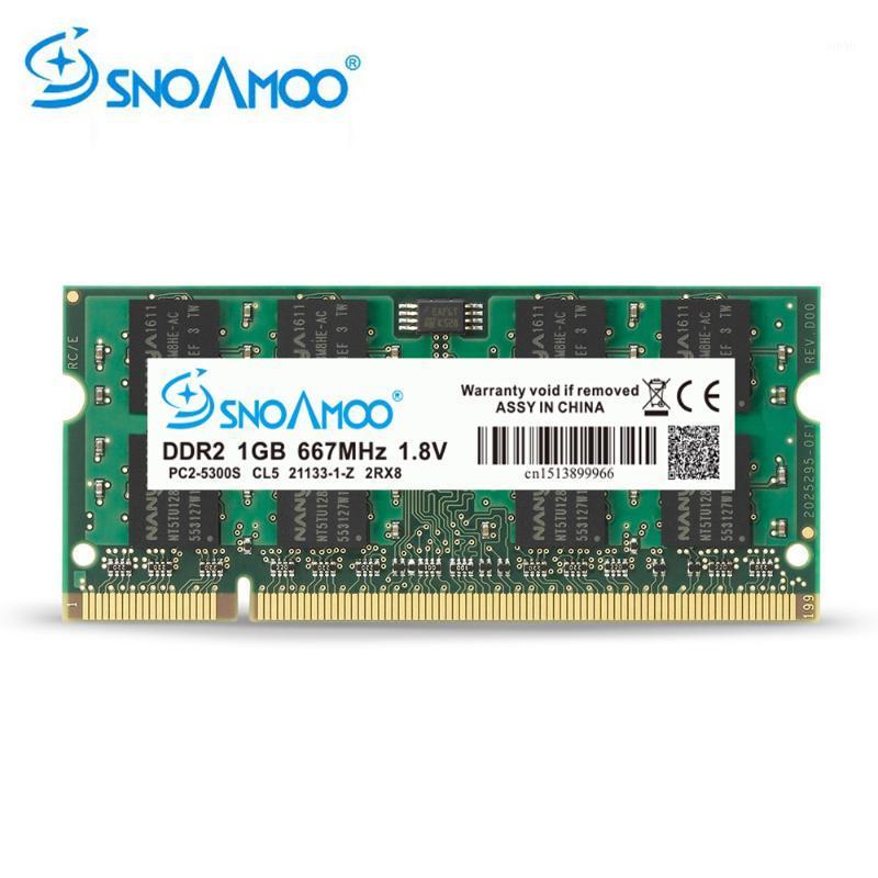 

SNOAMOO Laptop RAMs DDR2 1GB 2GB 667MHz PC2-5300S 800MHz PC2-6400S 200 Pin CL5 CL6 1.8V 2Rx8 SO-DIMM Computer Memory Warranty1