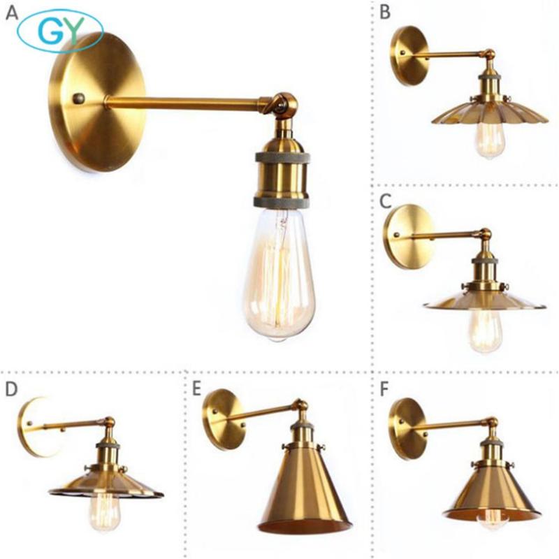 1-Light Industrial Metal Wall Sconces gold Metal Shade Retro Rustic Loft Antique Wall Lamp Edison Vintage Decorative Light
1-Light Industrial Metal Wall Sconces gold Metal Shade Retro Rustic Loft Antique Wall Lamp Edison Vintage Decorative Light