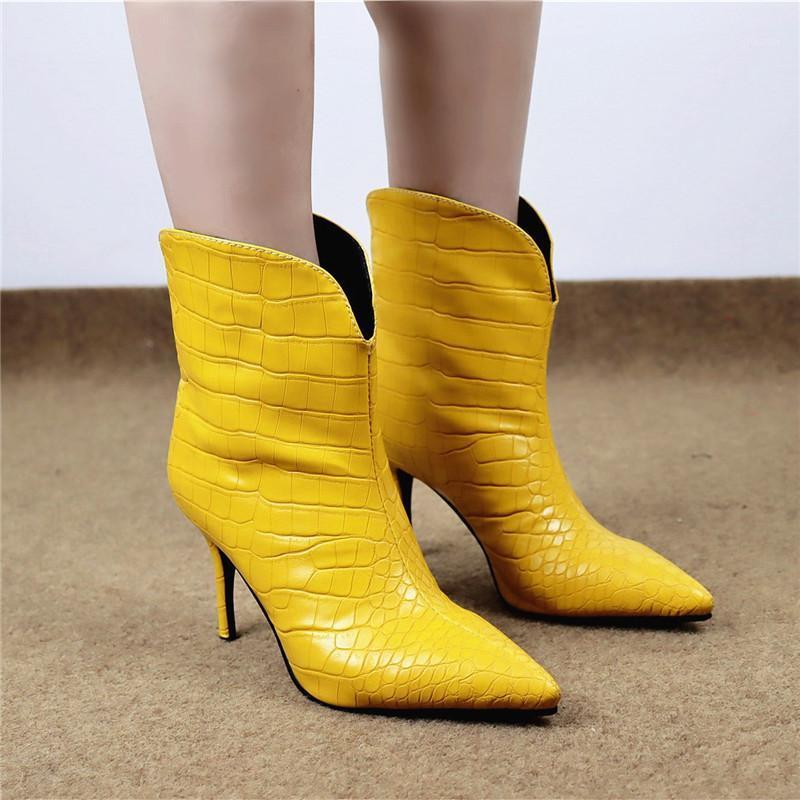 YMECHIC Fashion Stiletto High Heel Boot Pointed Toe Yellow Black White Brown Thin Heels Sexy Ankle Boots for Women Booties Shoes1
YMECHIC Fashion Stiletto High Heel Boot Pointed Toe Yellow Black White Brown Thin Heels Sexy Ankle Boots for Women Booties Shoes1