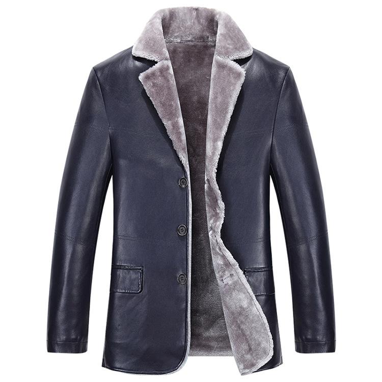 Hot 2021 Winter Men's Leather Jacket Suit Collar Leather One Fur Clothing Men Genuine Jackets Cashmere Fur Coats -3xl, Blue
Hot 2021 Winter Men's Leather Jacket Suit Collar Leather One Fur Clothing Men Genuine Jackets Cashmere Fur Coats -3xl, Blue
