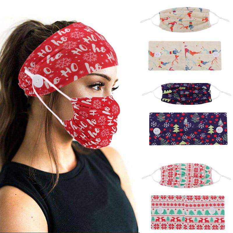 Bardian Christmas Print Button Headband Face Mask 2Pcs 1 Set Mask Turban Hair Accessories Christmas Headband with Cover
Bardian Christmas Print Button Headband Face Mask 2Pcs 1 Set Mask Turban Hair Accessories Christmas Headband with Cover