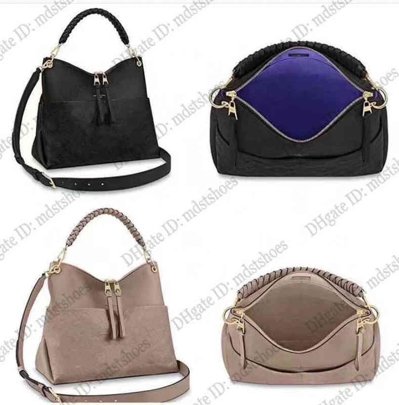 Mahina MAIDA BEAUBOURG MM HOBO Calf Leather perforated Shoulder Bag Braided Top Handle Handbag Women Designer Duffle Tote M45522
Mahina MAIDA BEAUBOURG MM HOBO Calf Leather perforated Shoulder Bag Braided Top Handle Handbag Women Designer Duffle Tote M45522