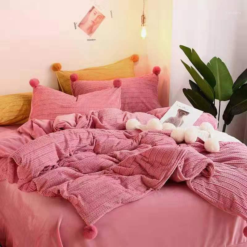 Pink Yellow Blue Velvet Fleece Girl Bedding Set Queen Size Bed Bed Fitted Set Pillowcases Sheet Warm Winter Duvet Linen Cover1
Pink Yellow Blue Velvet Fleece Girl Bedding Set Queen Size Bed Bed Fitted Set Pillowcases Sheet Warm Winter Duvet Linen Cover1