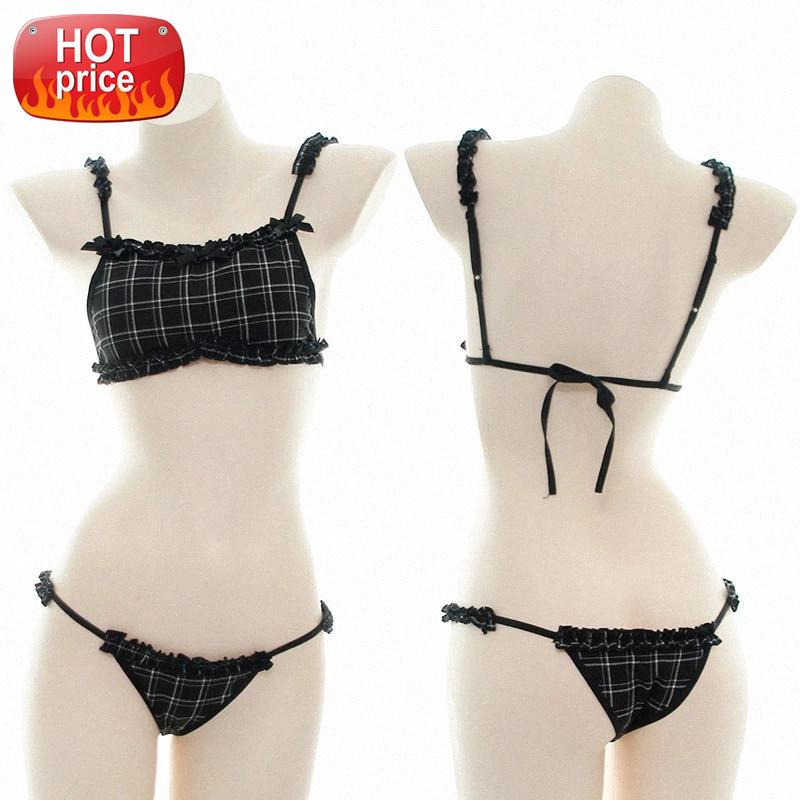 Japanese Sexy Schoolgirl Outfit Erotic Cosplay Lingerie for Women Girls Cute Underwear Plaid Micro Bikini Bra and Panty Costumes #ua3k, Black;white
Japanese Sexy Schoolgirl Outfit Erotic Cosplay Lingerie for Women Girls Cute Underwear Plaid Micro Bikini Bra and Panty Costumes #ua3k, Black;white