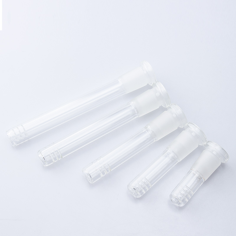 Glass_Shop_420 P005 Down Stem Smoking Accessary Length 10cm 12cm 14cm Glass Downstems Adapter Glass Pipes Bongs Tools