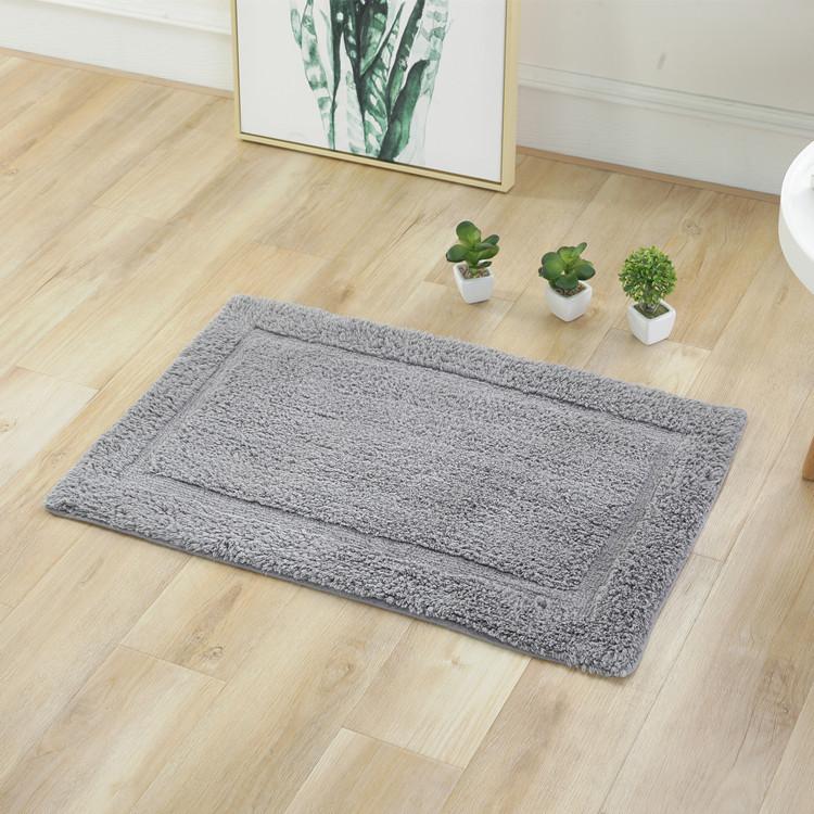 Cotton solid color plush bedroom hand carpet hotel bathroom entrance water-absorbing non-skid footpad rug for living room, Dark gray
Cotton solid color plush bedroom hand carpet hotel bathroom entrance water-absorbing non-skid footpad rug for living room, Dark gray