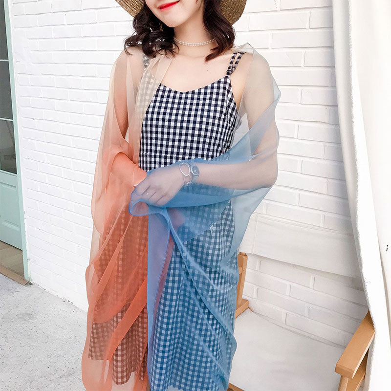 summer silk scarf for women shawls and wraps fashion large size scarves pashmina beach stoles foulard lady echarpe hijabs Y201007