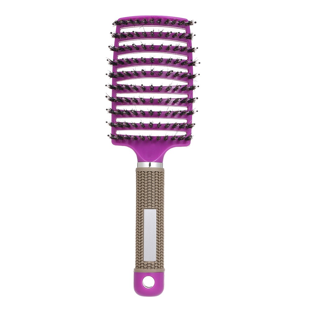 Curved Boar Bristle Hair Brush Massage Comb Detangling Portable Useful Boar Bristle Hair Brush Hairbrush for Women W12453, Silver
Curved Boar Bristle Hair Brush Massage Comb Detangling Portable Useful Boar Bristle Hair Brush Hairbrush for Women W12453, Silver