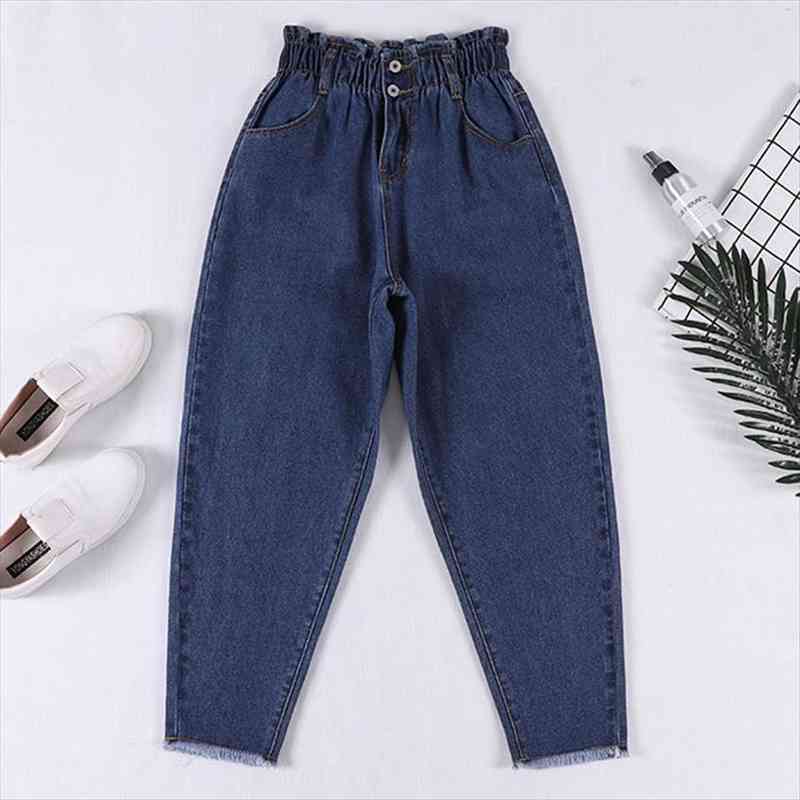women harem jeans pants fashion high waist loose blue denim jeans female buttons big plus trousers summer streetwear cloth
women harem jeans pants fashion high waist loose blue denim jeans female buttons big plus trousers summer streetwear cloth