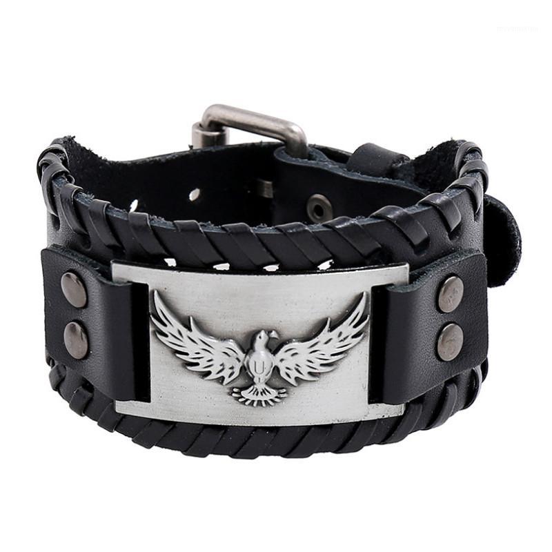 Punk Vintage Genuine Leather Wide Bracelet Retro Army Men Wristbands Eagle Viking Charms Bangle Biker Rock Women Fashion Jewelry1
Punk Vintage Genuine Leather Wide Bracelet Retro Army Men Wristbands Eagle Viking Charms Bangle Biker Rock Women Fashion Jewelry1