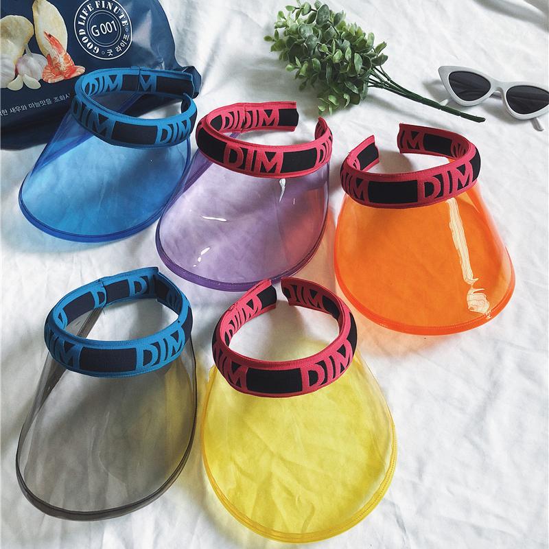 New Hot Women Transparent Clear Unbreakable Visor Cap Empty Topless Letter PVC Plastic Big Brimmed Sun Beach Party Hat, Blue
New Hot Women Transparent Clear Unbreakable Visor Cap Empty Topless Letter PVC Plastic Big Brimmed Sun Beach Party Hat, Blue