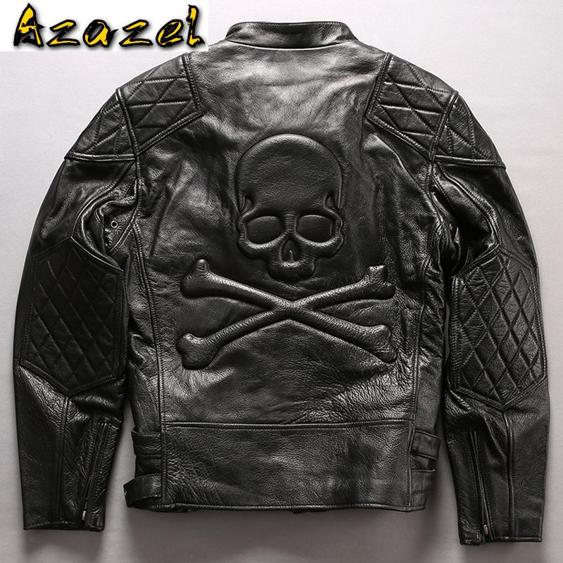Skull Leather Jacket Mens Automotive Cow Leather Genuine Biker Coats Man Plus Size 4XL Spring Vintage Streetwear A591, Cow leather vintage
Skull Leather Jacket Mens Automotive Cow Leather Genuine Biker Coats Man Plus Size 4XL Spring Vintage Streetwear A591, Cow leather vintage