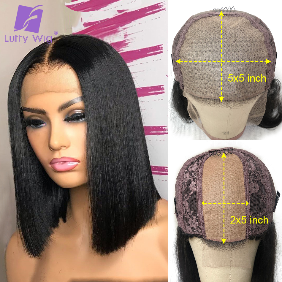 Silk Base Scalp 2x5 5x5 Lace Closure Wig Bob Human Hair Wigs Brazilian Lace Front Wig For Black Women Pre Plucked 150 180 LUFFY, Natural color
Silk Base Scalp 2x5 5x5 Lace Closure Wig Bob Human Hair Wigs Brazilian Lace Front Wig For Black Women Pre Plucked 150 180 LUFFY, Natural color