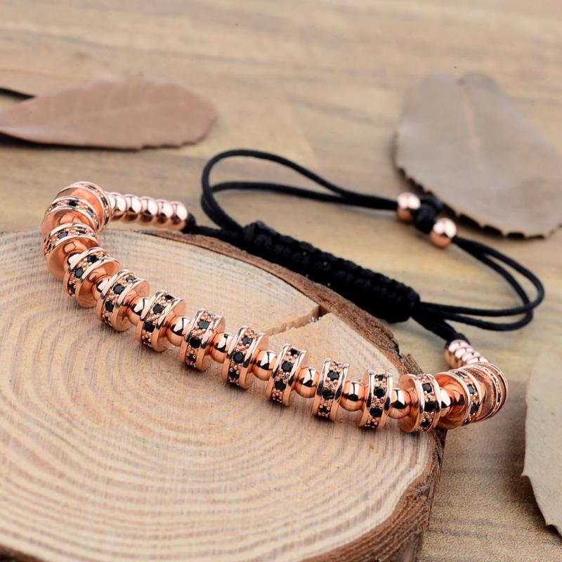 New Luxury Women Men Jewelry Bracelet Rose Gold Color Circle Spacer Bracelet 2021 High Quality 4mm Copper Bead
New Luxury Women Men Jewelry Bracelet Rose Gold Color Circle Spacer Bracelet 2021 High Quality 4mm Copper Bead