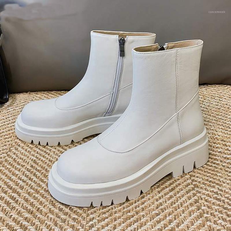 2021 new winter shoes women's ankle boots genuine leather punk zipper platform Motorcycle boots zapatos mujer1, Black
2021 new winter shoes women's ankle boots genuine leather punk zipper platform Motorcycle boots zapatos mujer1, Black