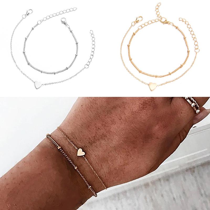Rinhoo Minimalist Gold Silver Color Small Heart Link Chain Bracelets For Women Friendship Love Charm Bracelets Bangles Jewelry
Rinhoo Minimalist Gold Silver Color Small Heart Link Chain Bracelets For Women Friendship Love Charm Bracelets Bangles Jewelry