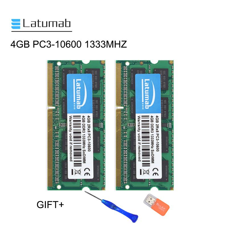 Latumab New 4GB DDR3 1333mhz PC3-10600 Laptop Memory So Dimm Memory Ram 204 Pins High Quality Notebook Module SODIMM DDR3 RAM
Latumab New 4GB DDR3 1333mhz PC3-10600 Laptop Memory So Dimm Memory Ram 204 Pins High Quality Notebook Module SODIMM DDR3 RAM