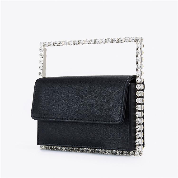 Diamond Square Evening Bag Women Top Handle Rhinestone Dinner Clutch Purse Ladies Handbag Fashion, Black silver diamond
Diamond Square Evening Bag Women Top Handle Rhinestone Dinner Clutch Purse Ladies Handbag Fashion, Black silver diamond