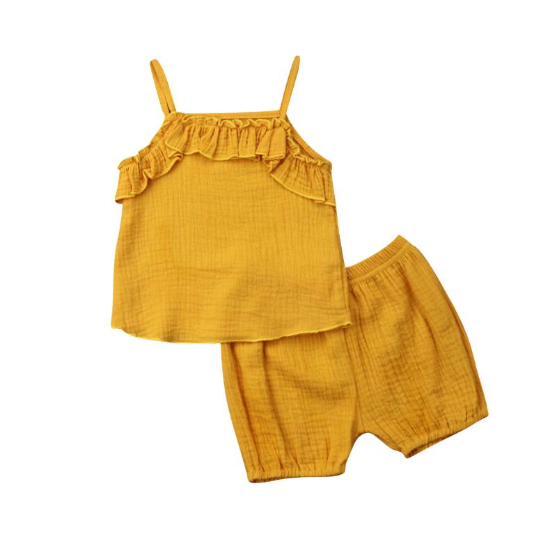 2PCS Sets Cute Girl Summer Outfit Sleeveless Ruffle Vest +Pant Clothes 0-3 Years, Gray
2PCS Sets Cute Girl Summer Outfit Sleeveless Ruffle Vest +Pant Clothes 0-3 Years, Gray